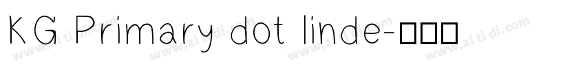 KG Primary dot linde字体转换